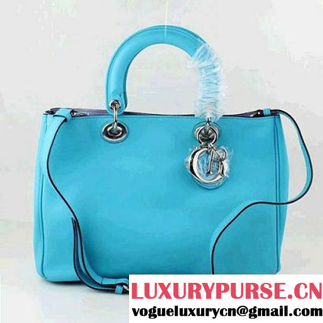 Dior Small Diorissimo Bag Original Calfskin Blue