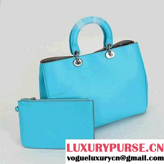 Dior Large Diorissimo Bag Nappa Leather Blue