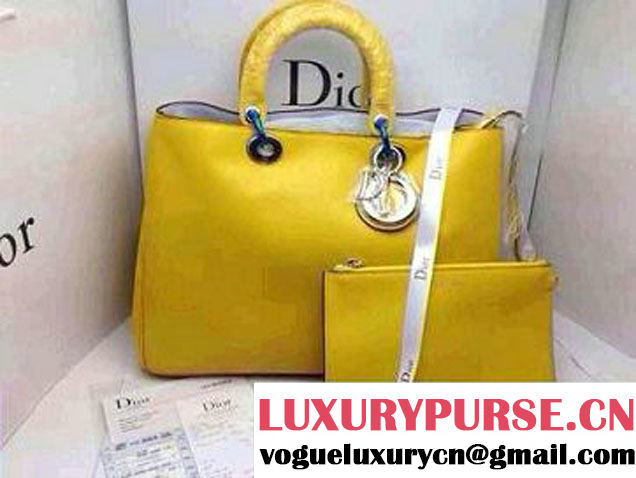 Dior Diorissimo Medium Bag yellow