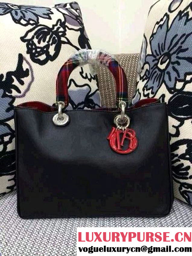 Dior Black Calfskin Diorissimo Bag