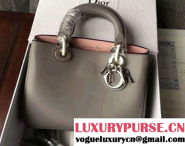 Dior Small Diorissimo Bag Original Leather Silver