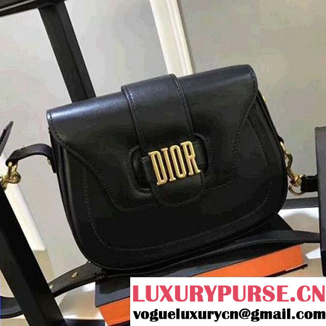 Dior Calfskin D-Fence Saddle Bag Black Summer 2017 (1C065-7032910 )