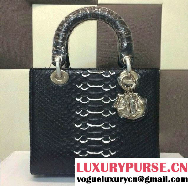 Lady Dior Medium Python Tote Bag 2014