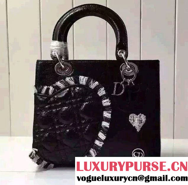 Lady Dior Bag Fringe Heart 2016