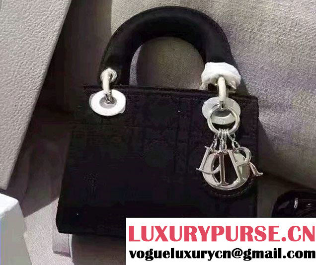 Lady Dior Mini/Small Bag with Crystal Embellishments Black 01 2017