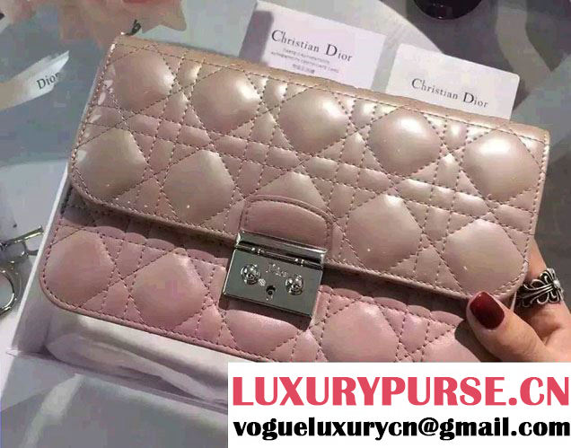 Miss Dior Lambskin Promenade Pouch Bag Nude Pink/Caramel