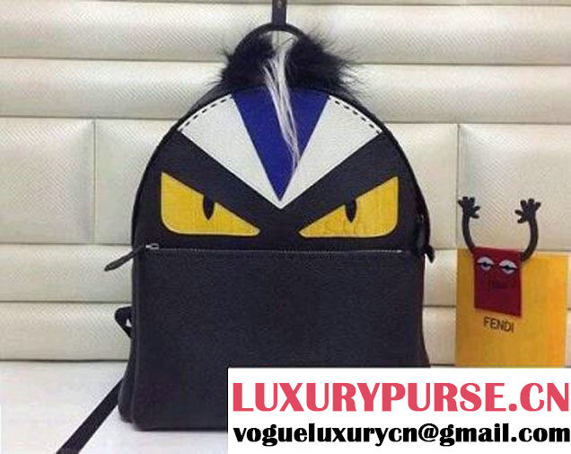 Fendi Black Monster Backpack Bag Men鈥檚 Spring Summer 2015