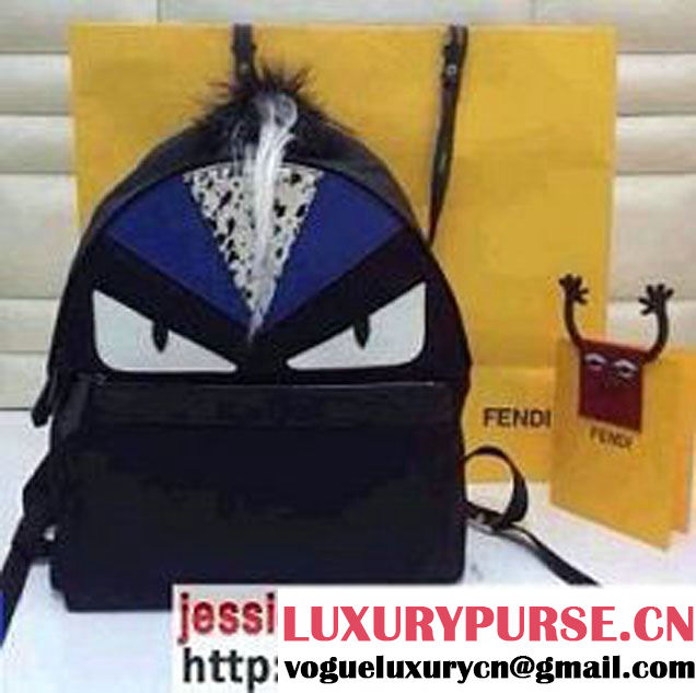 Fendi Black Monster Backpack Bag Men鈥檚 Spring Summer 2015