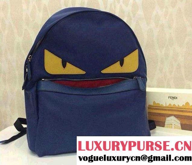 Fendi Monster Backpack Bag Men鈥檚 Blue Spring Summer 2015