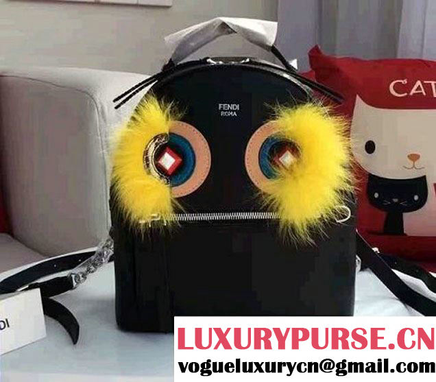 Fendi Zaino Fox-Fur Monster Backpack Bag Pre-fall 2016