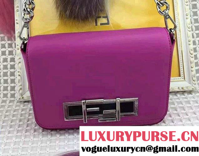 Fendi Rotating Hardware 3Baguette Small Bag Purple 2016