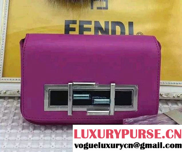 Fendi Rotating Hardware 3Baguette Mini Bag Purple 2016