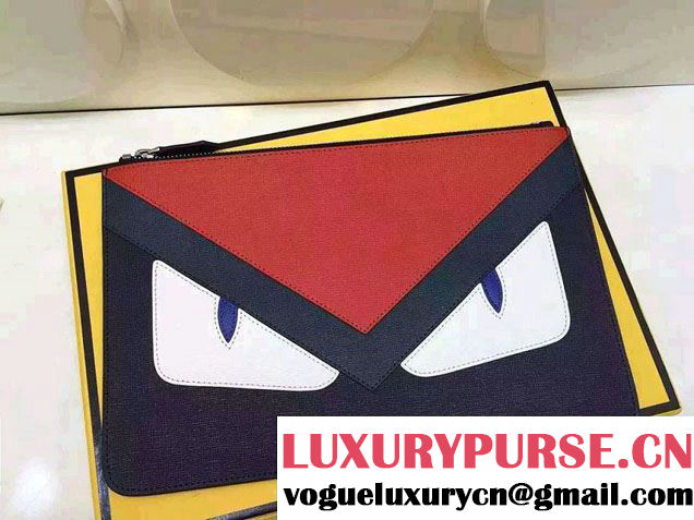 Fendi Monster Bag Bugs Men's Clutch Pouch Bag 2015