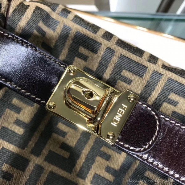 Fendi Zucca Vintage Boston Bag