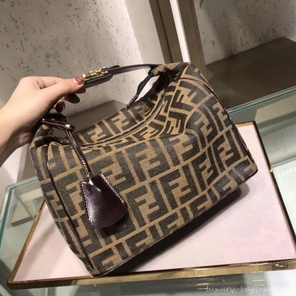 Fendi Zucca Vintage Boston Bag