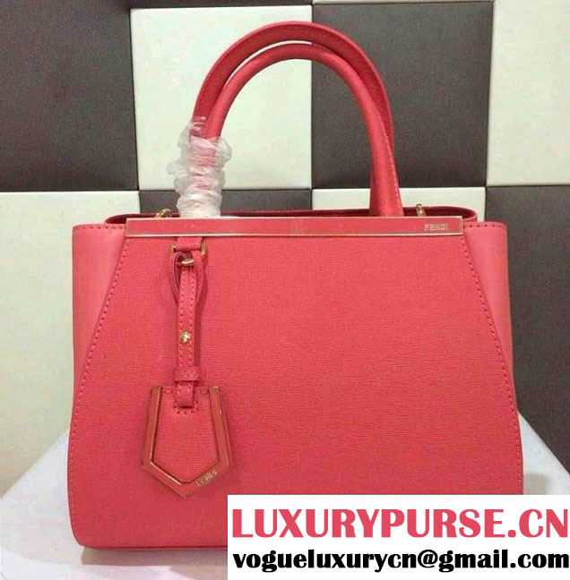 Fendi 2jours Bag Large in Red Leather 88133