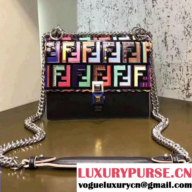 Fendi Small Kan I Bag With Multicolour 3D FF logo 2018 (CL-8020628 )