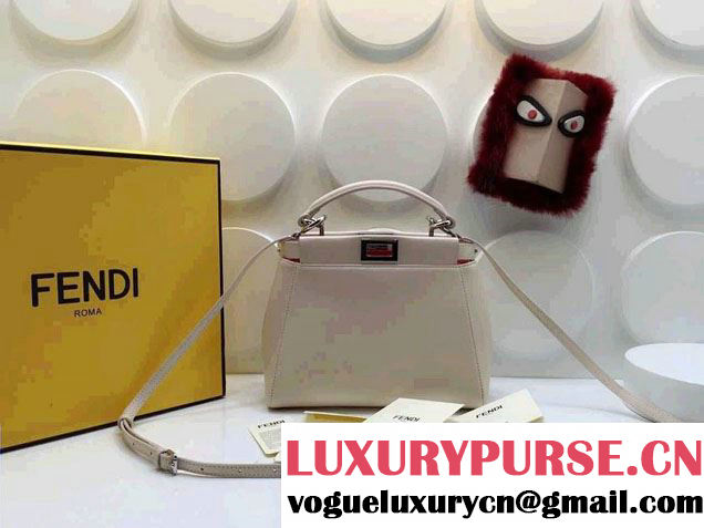 Fendi Peekaboo Mini Bag Beige Spring 2015