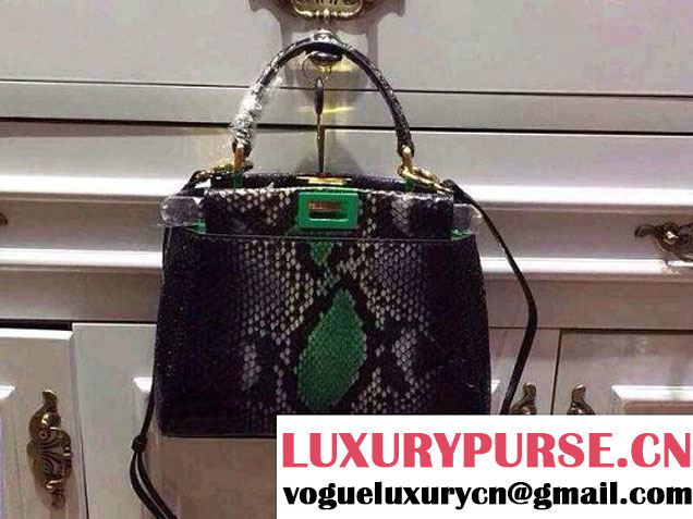 Fendi Python Mini Peekaboo Bag 2015