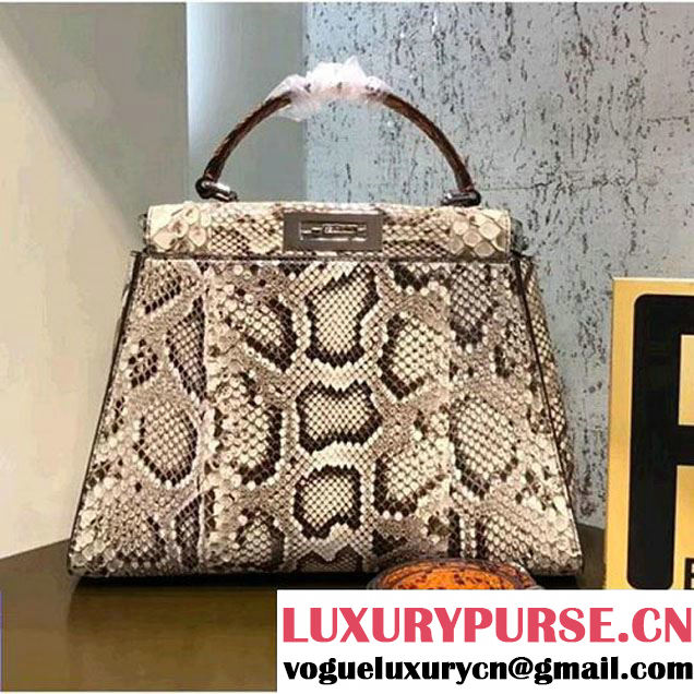 Fendi Regular Peekaboo Handbag In Python Leather 02 2018 (CL-8011752 )