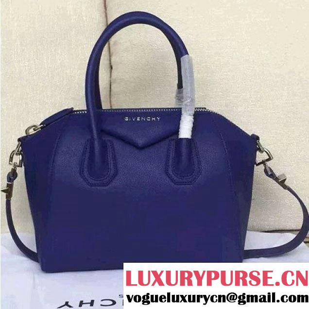 Givenchy Small/Medium Antigona Deer Veins Calfskin Bag in Royal Blue (JX-6071338 )