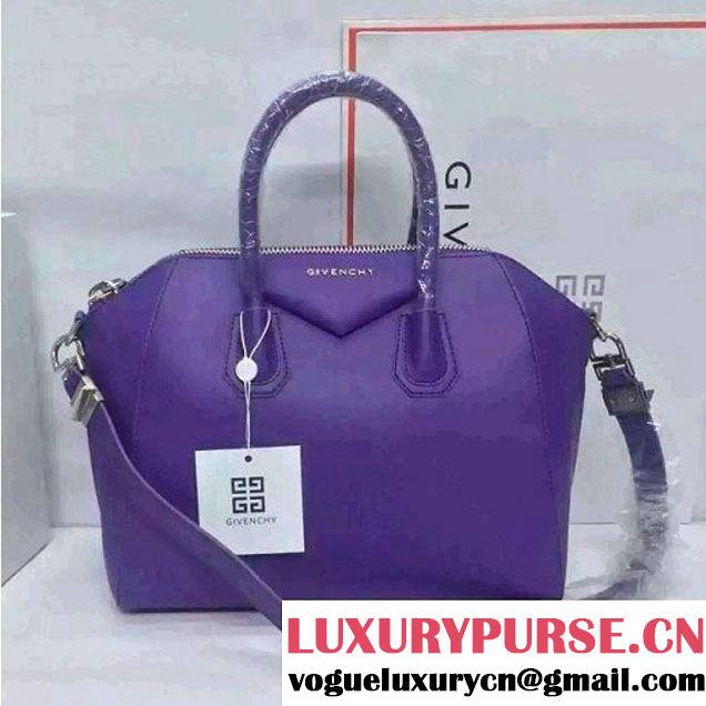 Givenchy Small/Medium Antigona Bag in Smooth Calfskin Purple(SHW) (JX-6071348 )