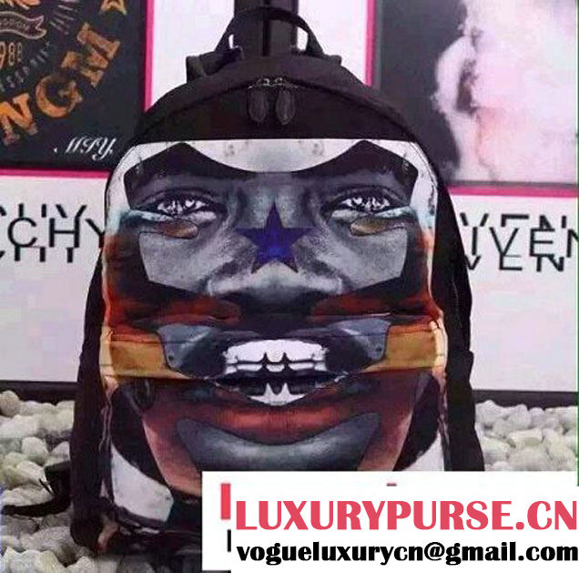 Givenchy Face Print Backpack Bag