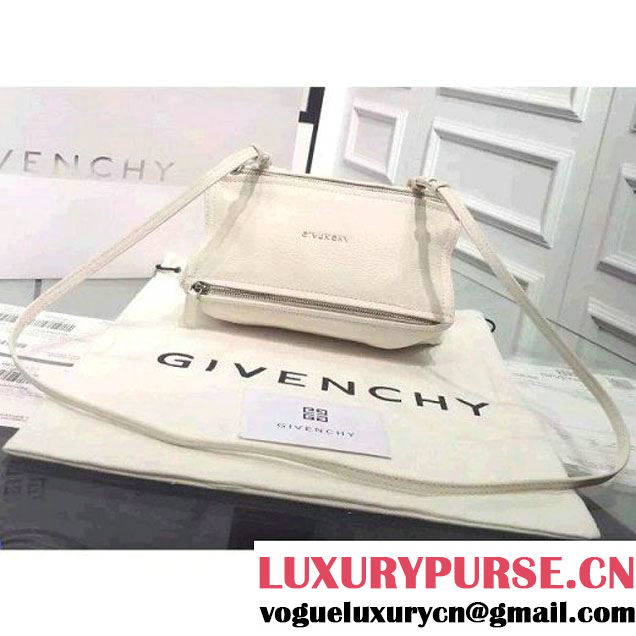 Givenchy mini pandora shoulder bag in Original Deerskin White (GAOD-082443 )