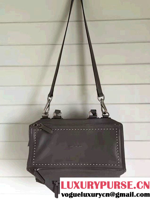 givenchy pandora bag gray with studs