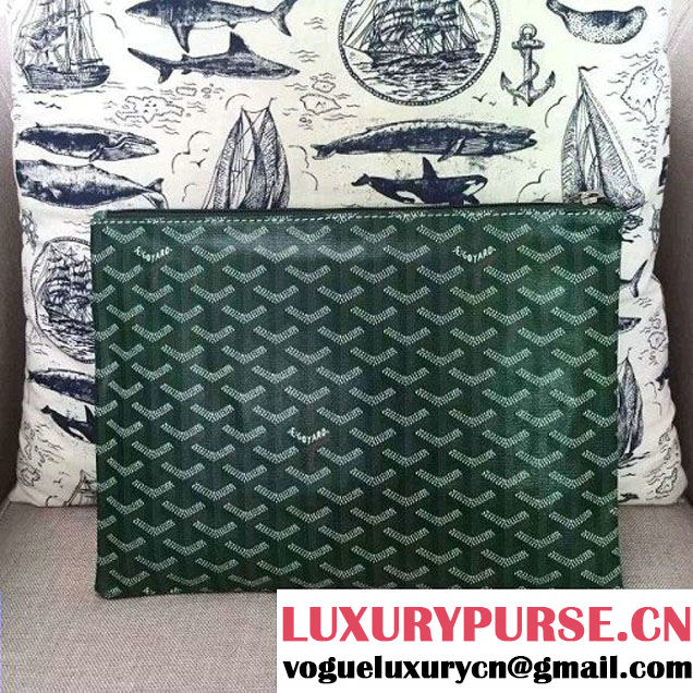 Goyard Small Zipped Pouch In Green (1A171-6090223 )