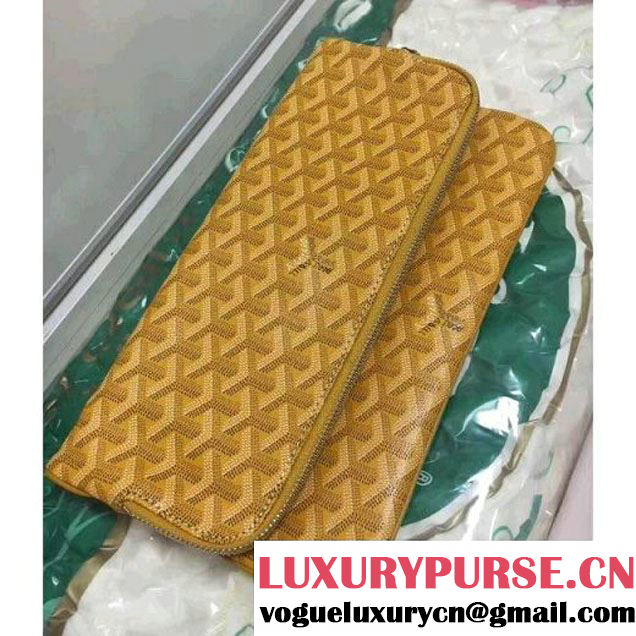 Goyard The Sainte Marie Clutch Yellow 2017 (1A171-7062933 )