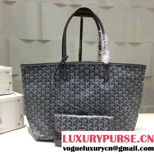 Goyard Medium/Large Shipping Tote Bag in Dark Gray (1a178-6061243 )