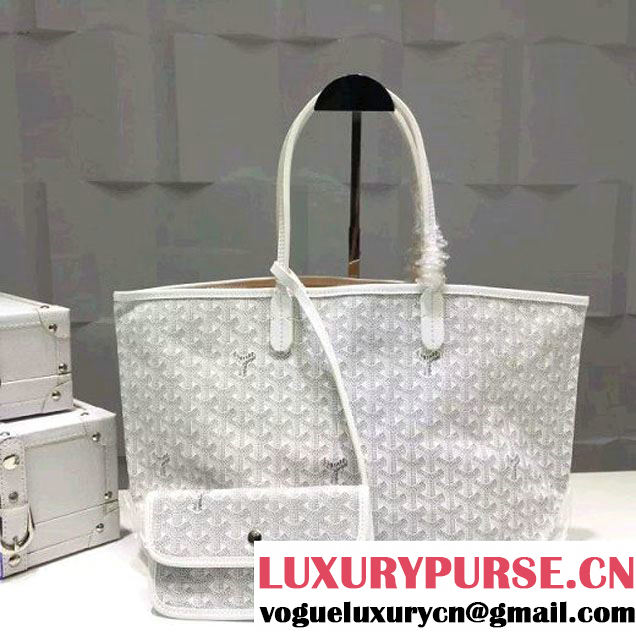 Goyard Medium/Large Shipping Tote Bag in White (1a178-6061247 )