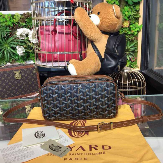 Goyard Cap Vert Bag 22cm Canvas Leather Spring Summer 2018 Collection Black