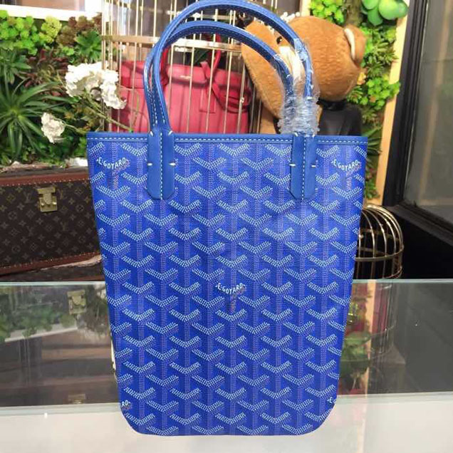 Goyard Mini Tote Bag 18cm Canvas Leather Spring Summer 2018 Collection Electric Blue