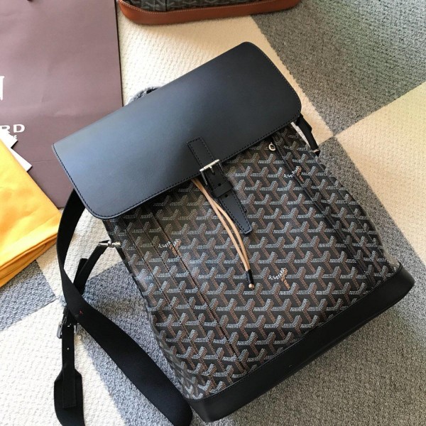 GOYARD Goyardine Alpin Backpack BLACK