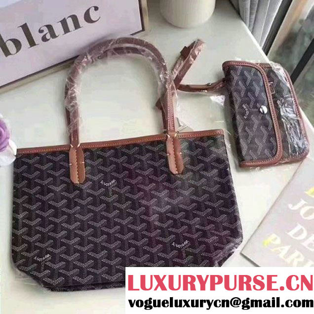 Goyard Mini Saint Louis Bag Gray Black/Brown (1A171-7103014 )