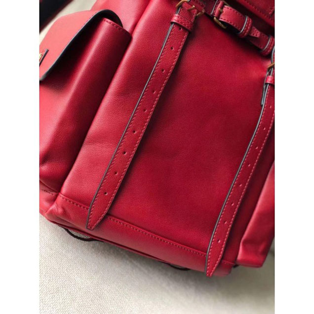 Gucci RE(BELLE) Leather Backpack Bag 526908 Red 2018