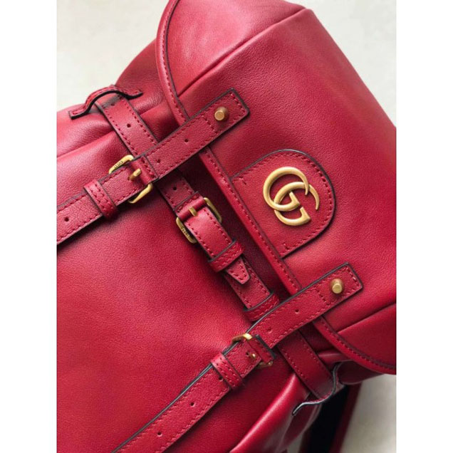 Gucci RE(BELLE) Leather Backpack Bag 526908 Red 2018