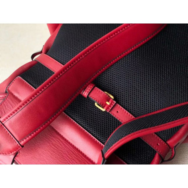 Gucci RE(BELLE) Leather Backpack Bag 526908 Red 2018