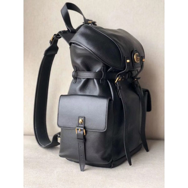 Gucci RE(BELLE) Leather Backpack Bag 526908 Black 2018