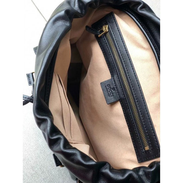 Gucci RE(BELLE) Leather Backpack Bag 526908 Black 2018