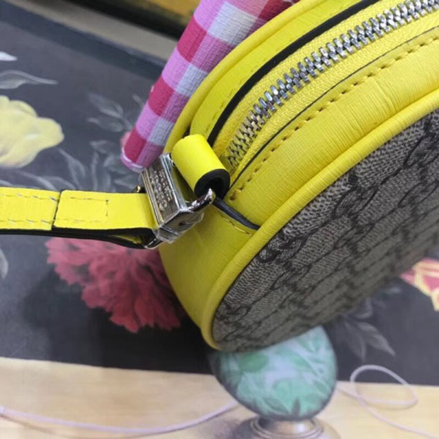 Gucci Children's Check Pink Bow GG Messenger Bag 478294 2018