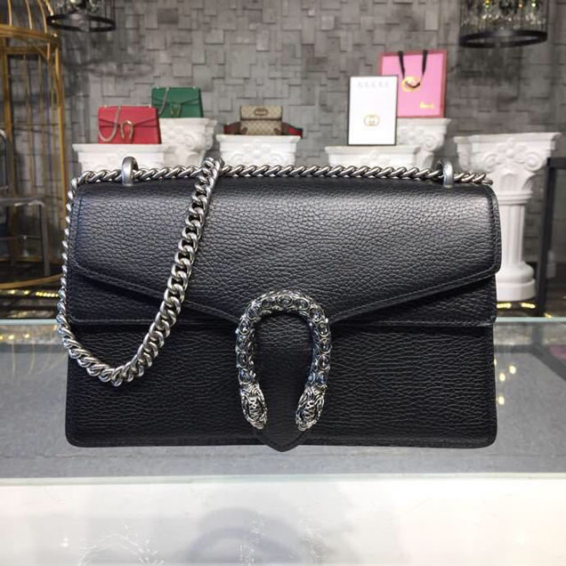 Gucci Dionysus Crystal Shoulder Bag 28cm 400249 Calfskin Leather Spring Summer 2018 Collection Black