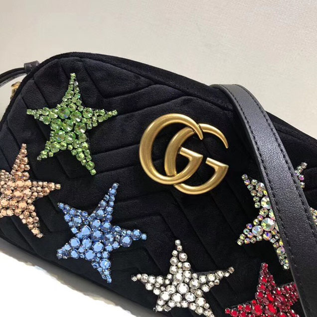 Gucci GG Marmont small shoulder bag 447632 9QIFT 1093 black