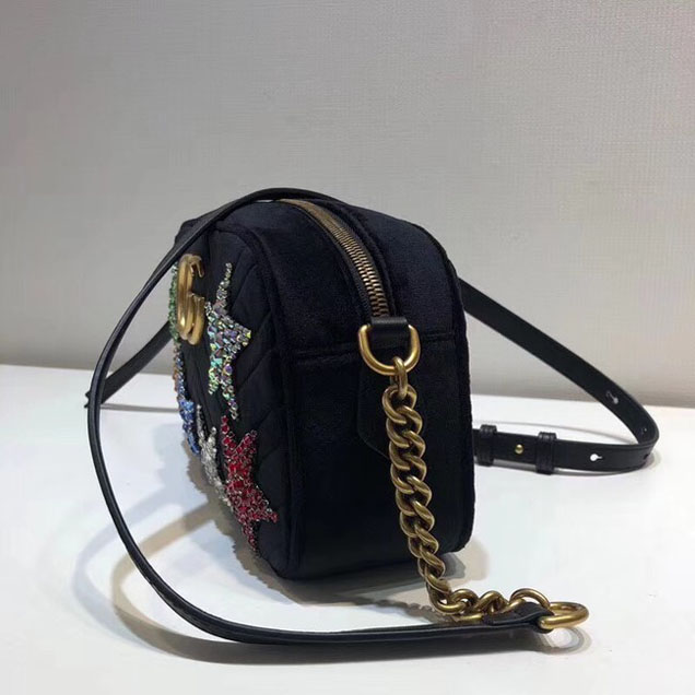 Gucci GG Marmont small shoulder bag 447632 9QIFT 1093 black
