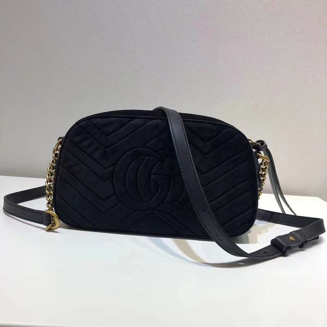 Gucci GG Marmont small shoulder bag 447632 9QIFT 1093 black