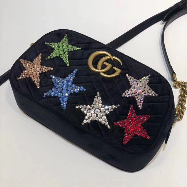 Gucci GG Marmont small shoulder bag 447632 9QIFT 1093 black