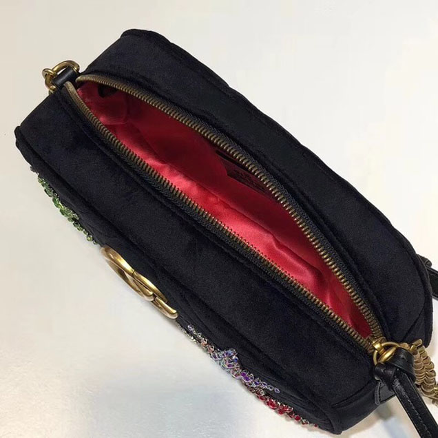 Gucci GG Marmont small shoulder bag 447632 9QIFT 1093 black