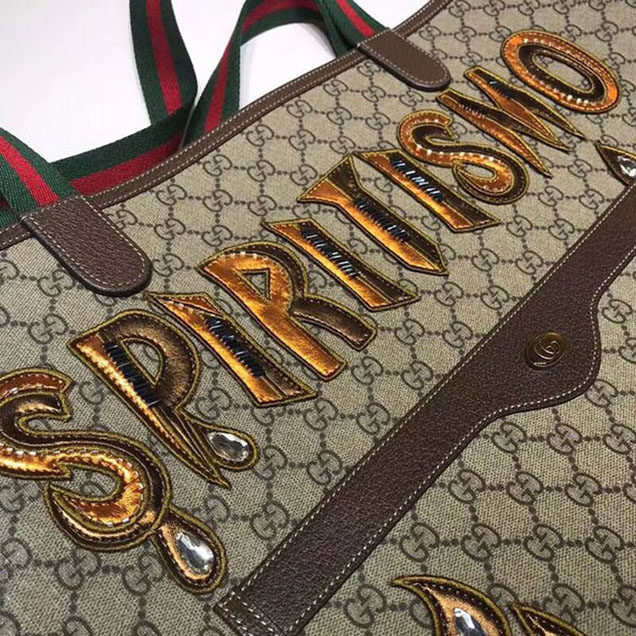 Gucci Grinding Original Leather Top Handle Shopping Bag 517418
